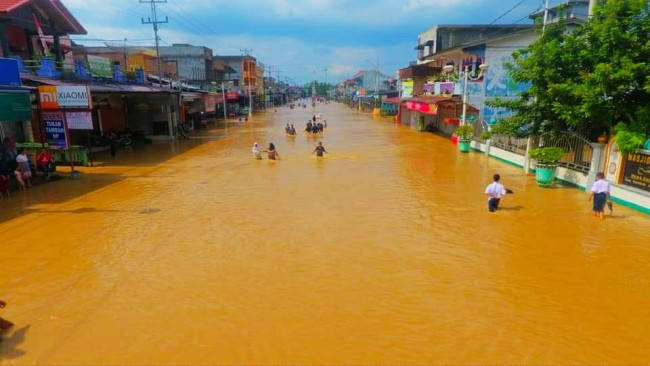 BPBD Riau Siagakan Personel dan Logistik Bantu Korban Banjir Inhu