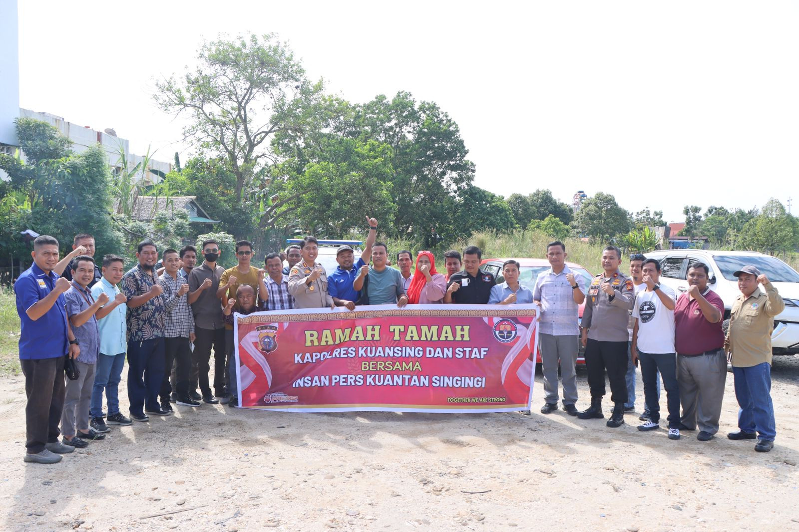 Jelang Agustus, Kapolres Kuansing Ngopi Bareng Pagi Dengan Insan Pers