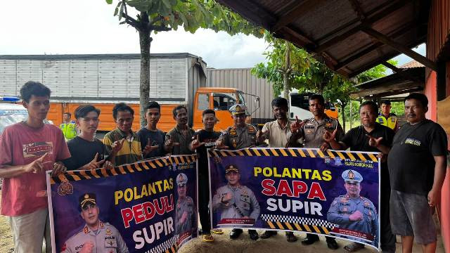 Kegiatan Kopi Peduli Sopir Satlantas Polres Inhu Dapat Respon Positif