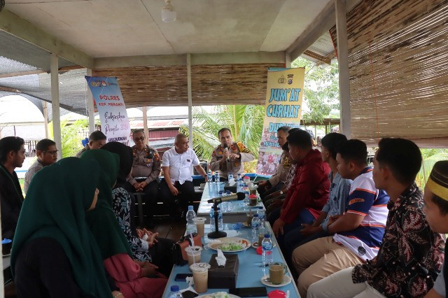 Jumat Curhat, Polres Kepulauan Meranti Ajak Mahasiswa Wujudkan Pemilu 2024 Damai
