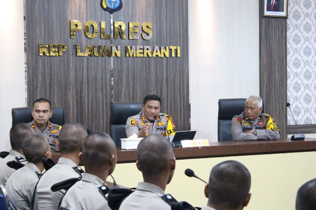Polres Kepulauan Terima Siswa Latja Diktuba Polri SPN Polda Riau