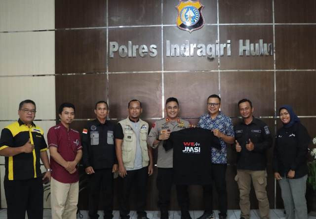 Pengurus JMSI Audiensi Dengan Kapolres Inhu, AKBP Dody: Media Harus Jadi Colling System