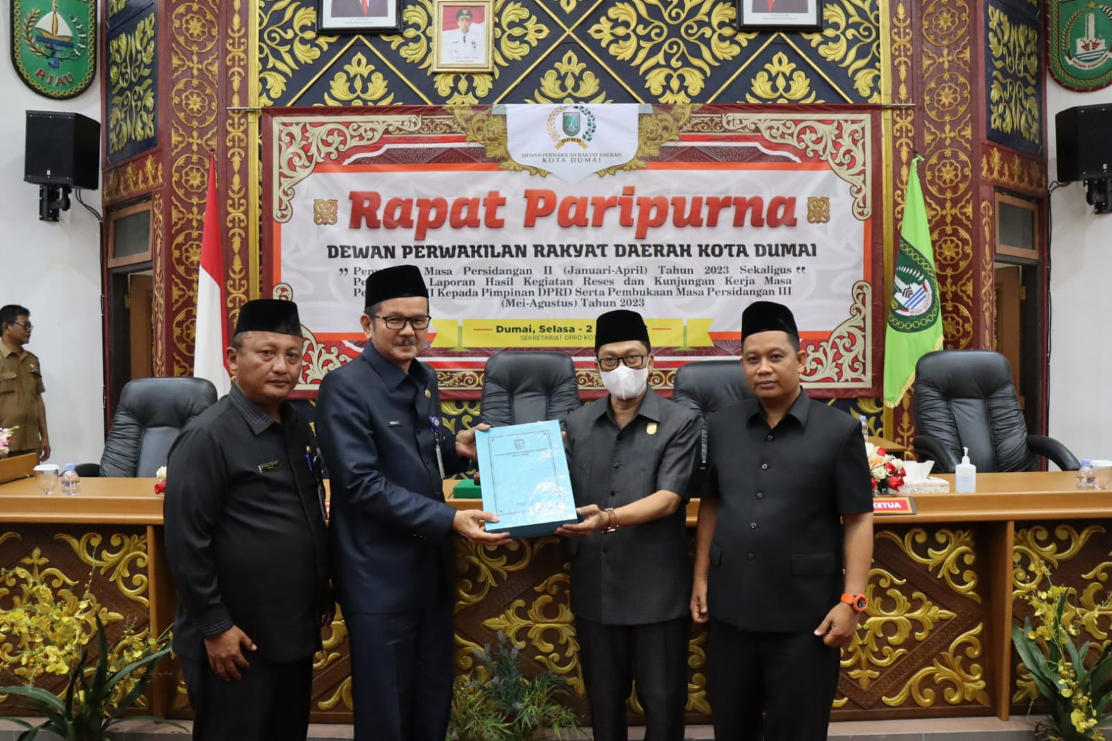 Penutupan Masa Persidangan II Tahun 2023, DPRD Dumai Laporkan Hasil Reses dan Kunker