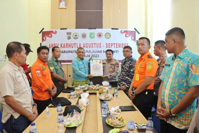 Ikuti Rapat Anev Bersama Stakeholder Terkait, Kapolres : Mari Kita Satukan Langkah Pencegahan Karhut