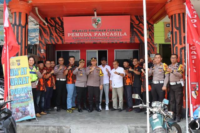 Jumat Curhat, Polres Meranti Ajak MPC Pemuda Pancasila Taati Aturan Lalulintas dan Jaga Kondusifitas