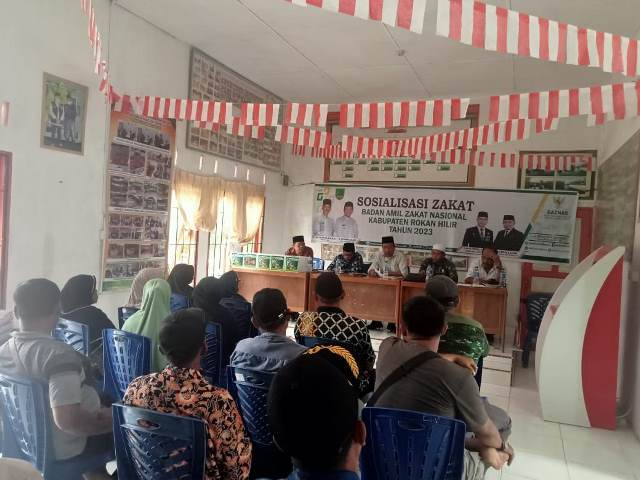 Baznas Rohil Gelar Sosislisasi Di Kepenghuluan Jumrah