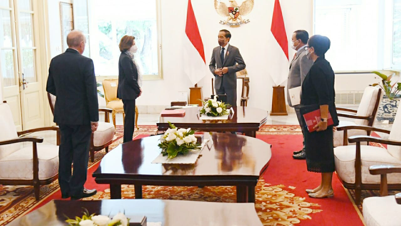 Presiden Jokowi Terima Kunjungan Menteri Angkatan Bersenjata Prancis