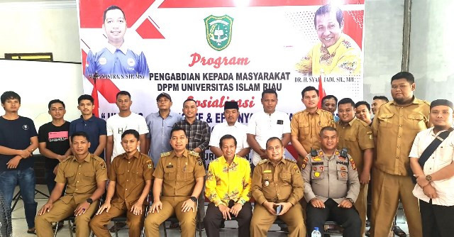 Dosen FH UIR Dr Syafriadi Pengabdian Masyarakat di Sinama Nenek, Kades Abdoel Rakhman Chan