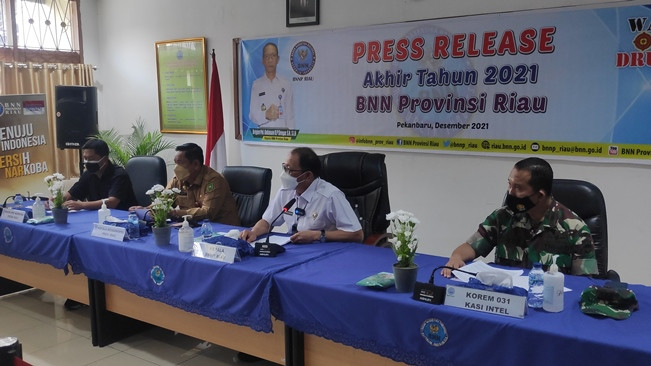 Tangkapan BNN Riau Tahun Ini Hanya 10 Kilogram Sabu