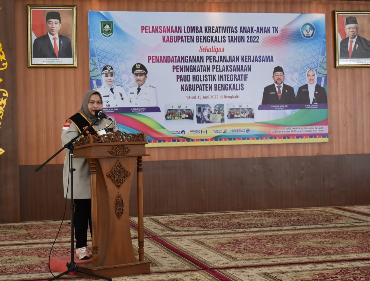 Bupati Bengkalis Secara Resmi Membuka Lomba Kreativitas Anak TK 