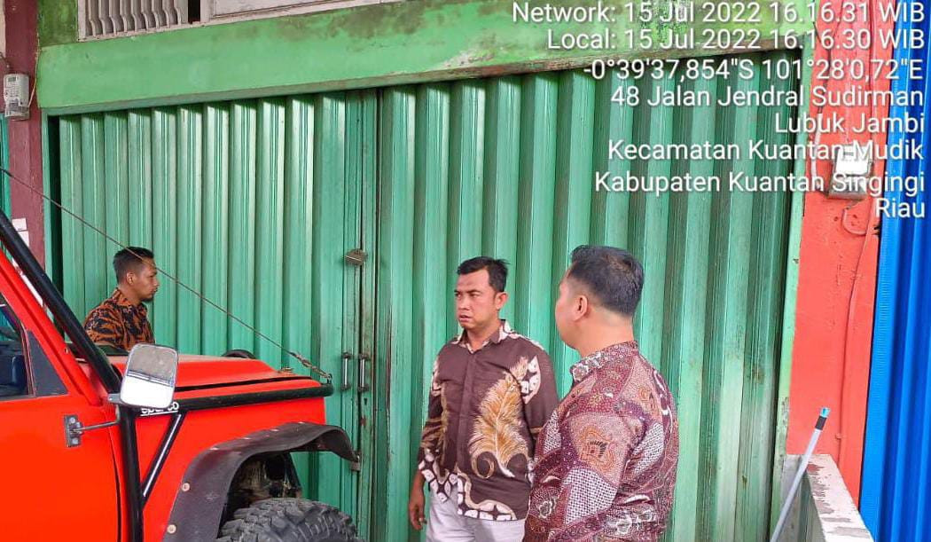 Ruko dua lantai tempat penampungan Emas Ilegal sudah di Tutup