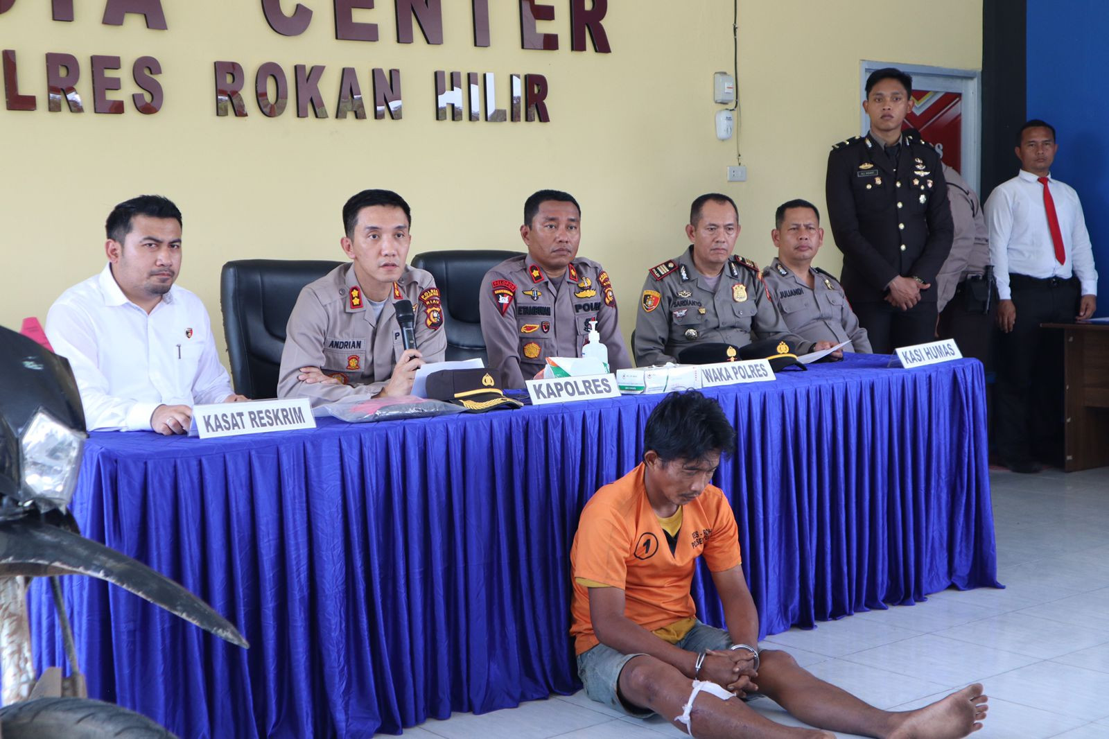 Membunuh di Kubu, Tertangkap di Pekanbaru, Ini Pernyataan Resmi Kapolres Rohil