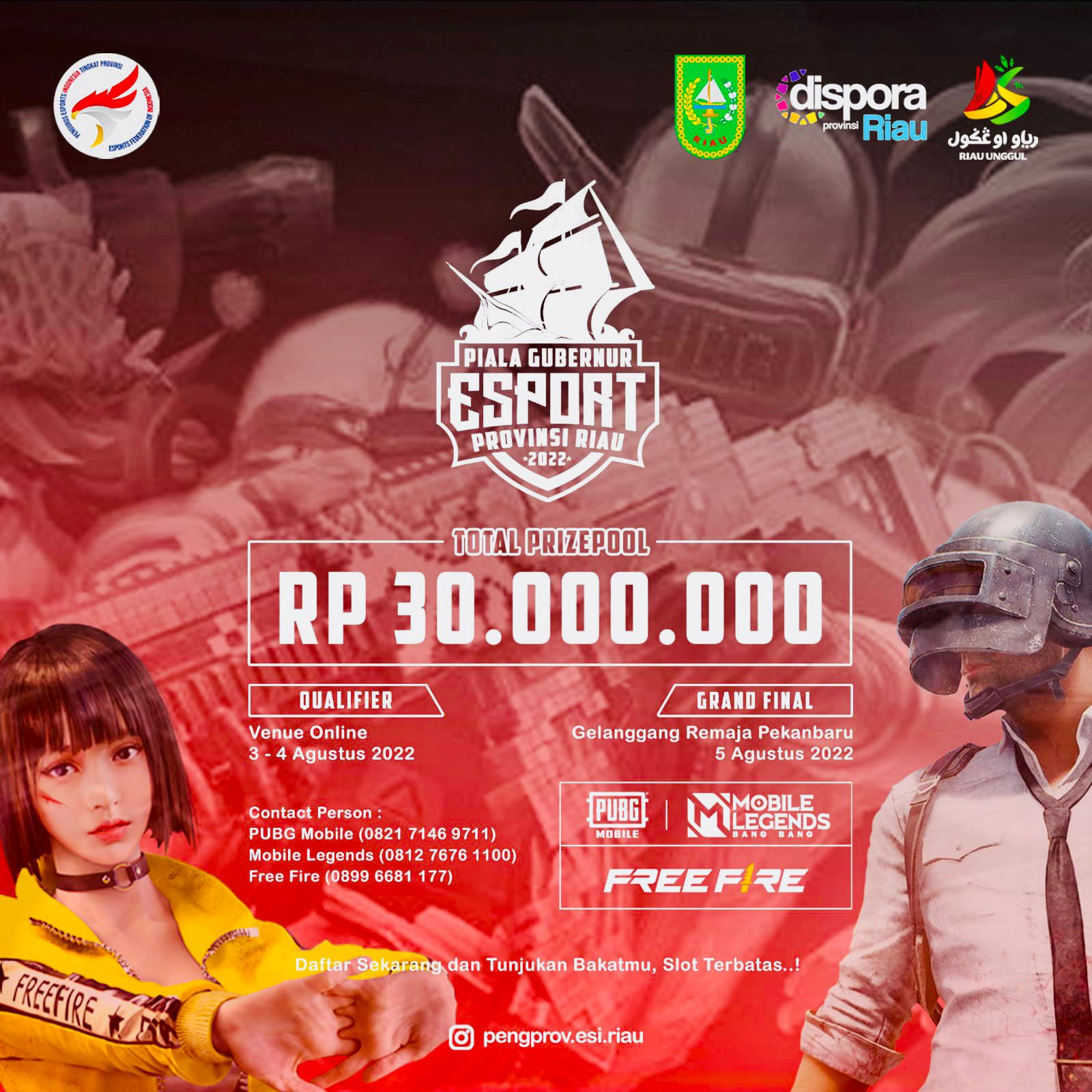 ESI Riau Gelar Perlombaan Tiga Permainan Game Piala Gubri