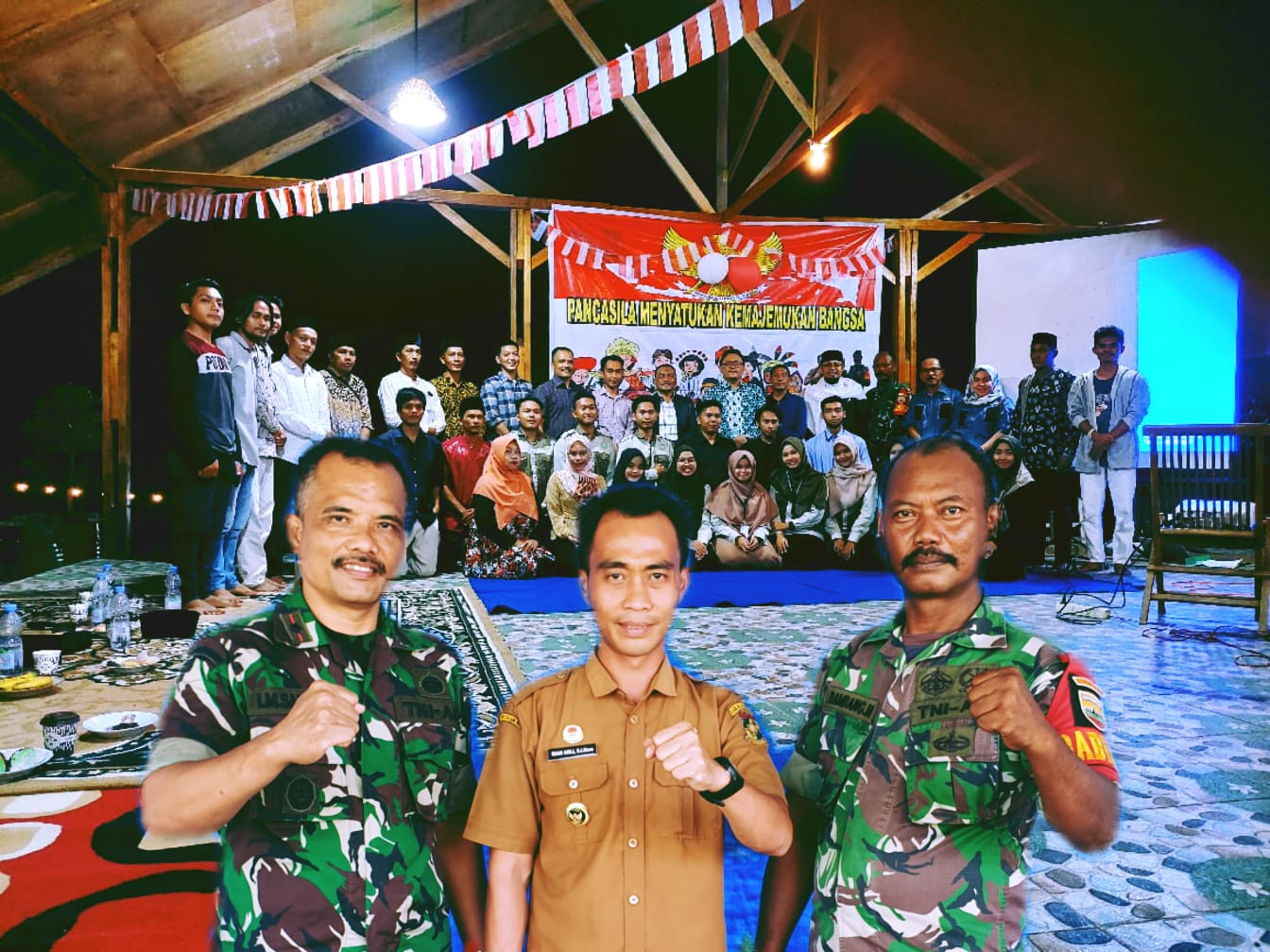 Danramil 05 Kampar Kiri, Peringati Hut RI di Kampung Pancasila Sungai Potai Bersama Masyarakat 