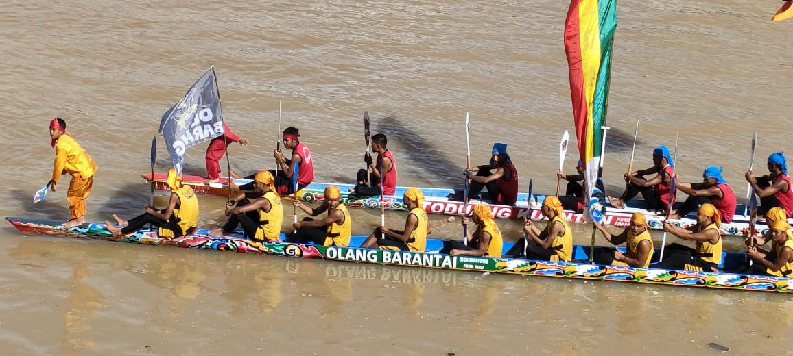 Meriahkan Festival Pacu Jalur 2022, Diskominfotik Riau Terjunkan Jalur Olang Barantai 