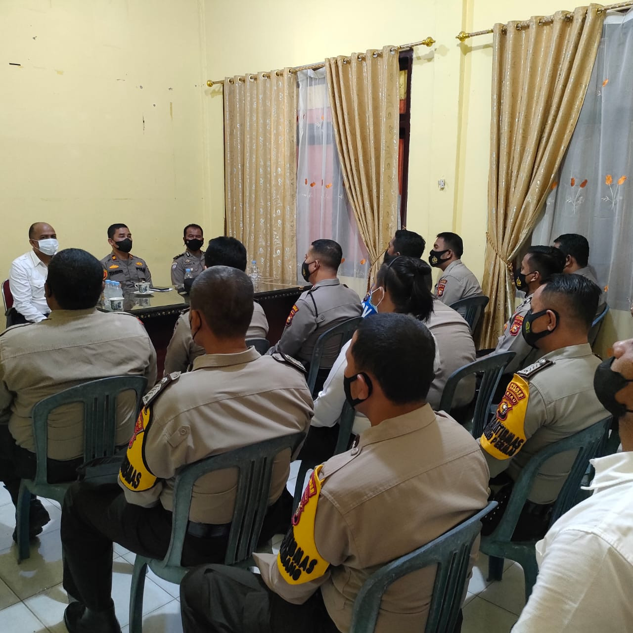 Ini Arahan Polsek Tambang, Pada Acara Anev Sekaligus Coffee  Morning Bersama Semua Anggotanya