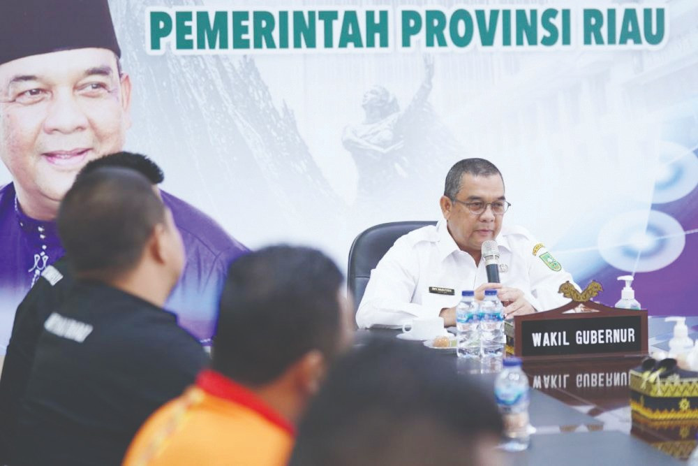 Wagubri Terima Audiensi Pengurus Provinsi Muaythai Riau