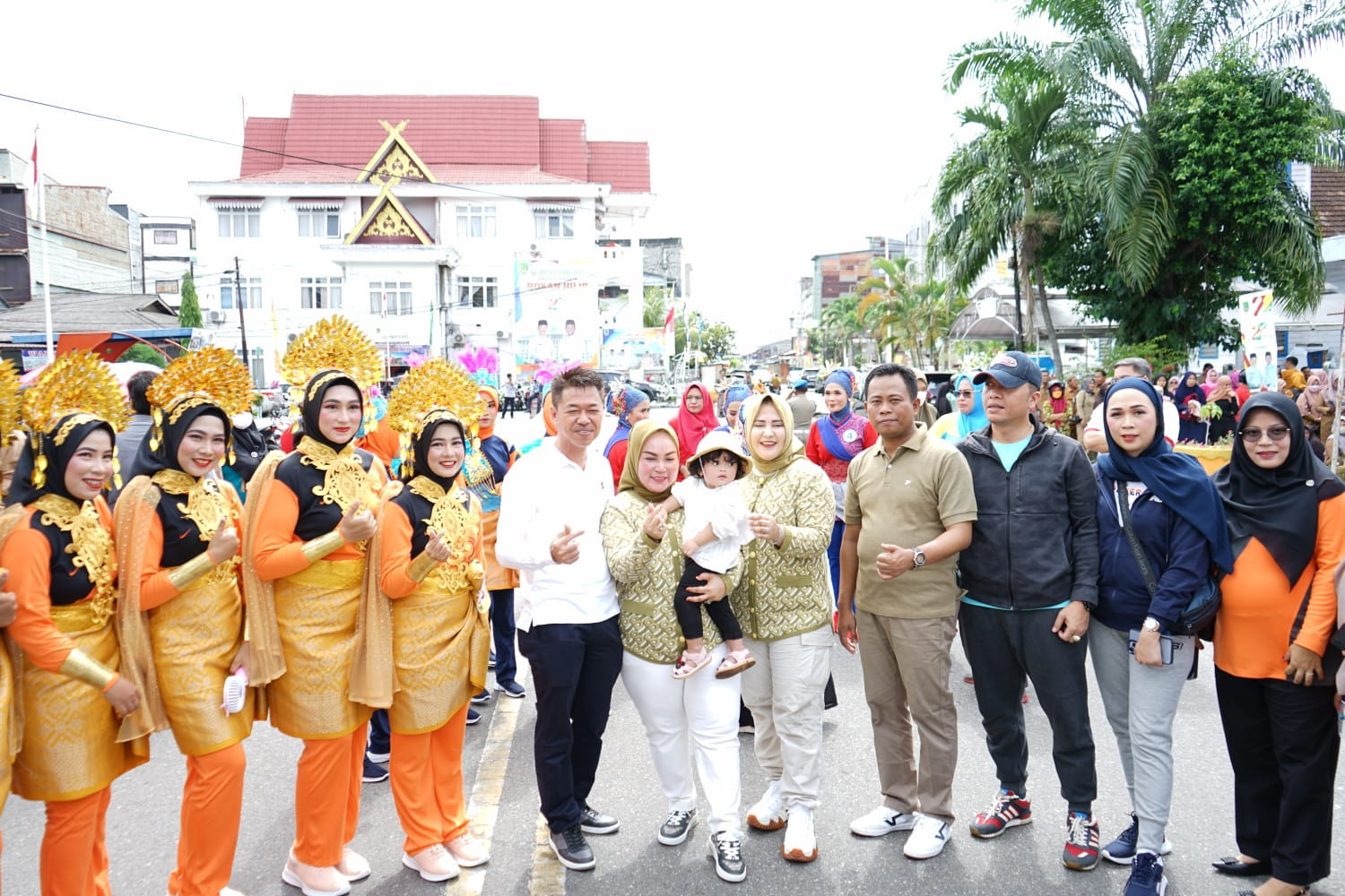 Rohil Bergoyang Akibat Lomba Senam Kreasi HUT Rohil ke-23