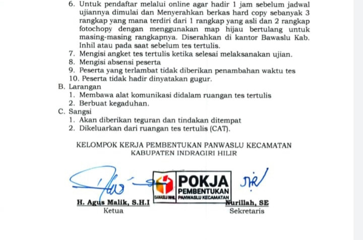 Tidak Konsisten, Peserta Protes
