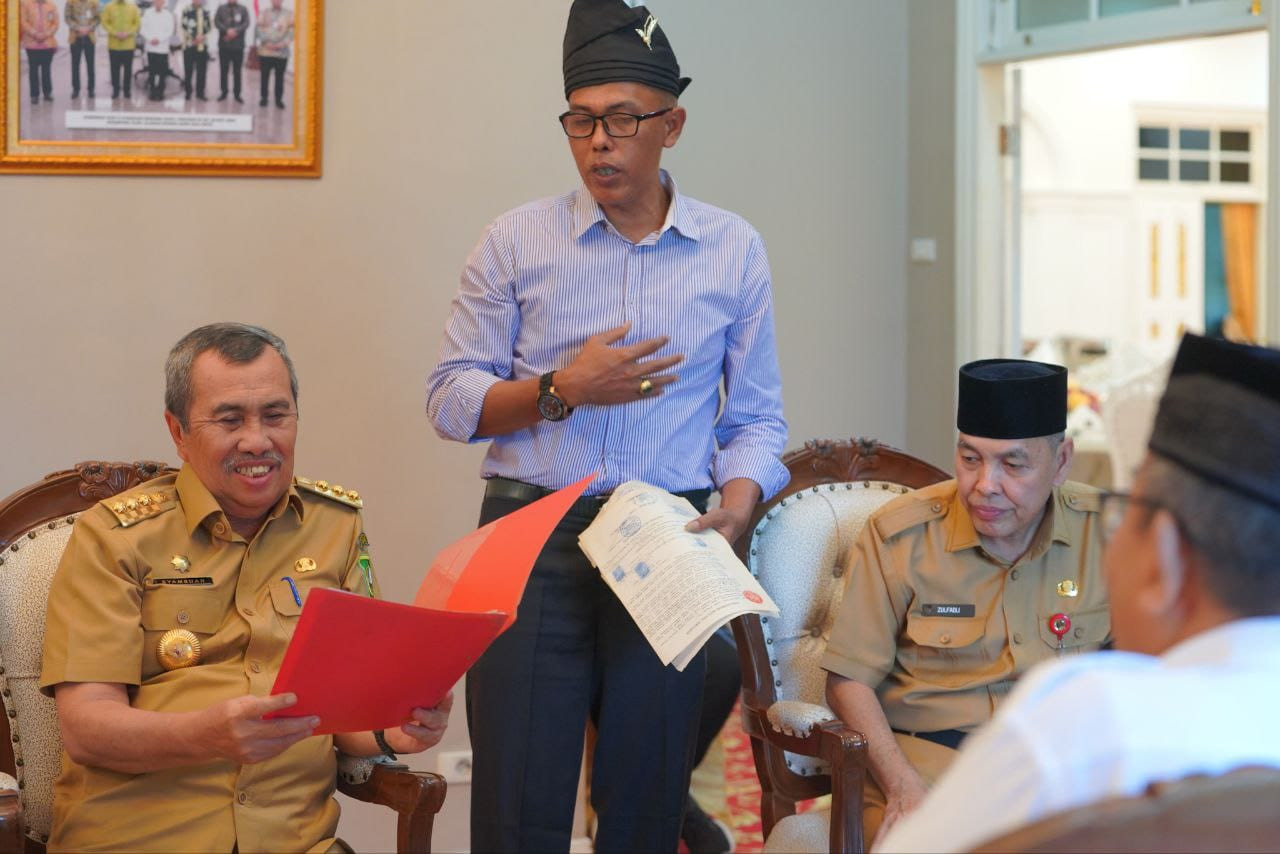 Gubri Terima Audiensi Datuk Penghulu Adat IV Koto dari Kuansing, Ini Pembahasannya