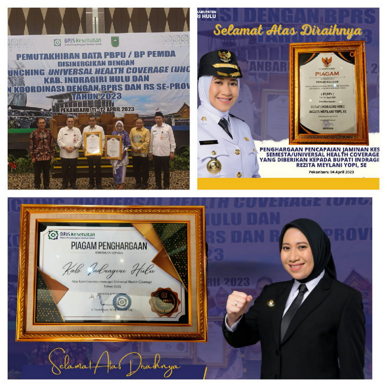 Raih Penghargaan Universal Health Coverage, Ini Harapan Bupati Inhu