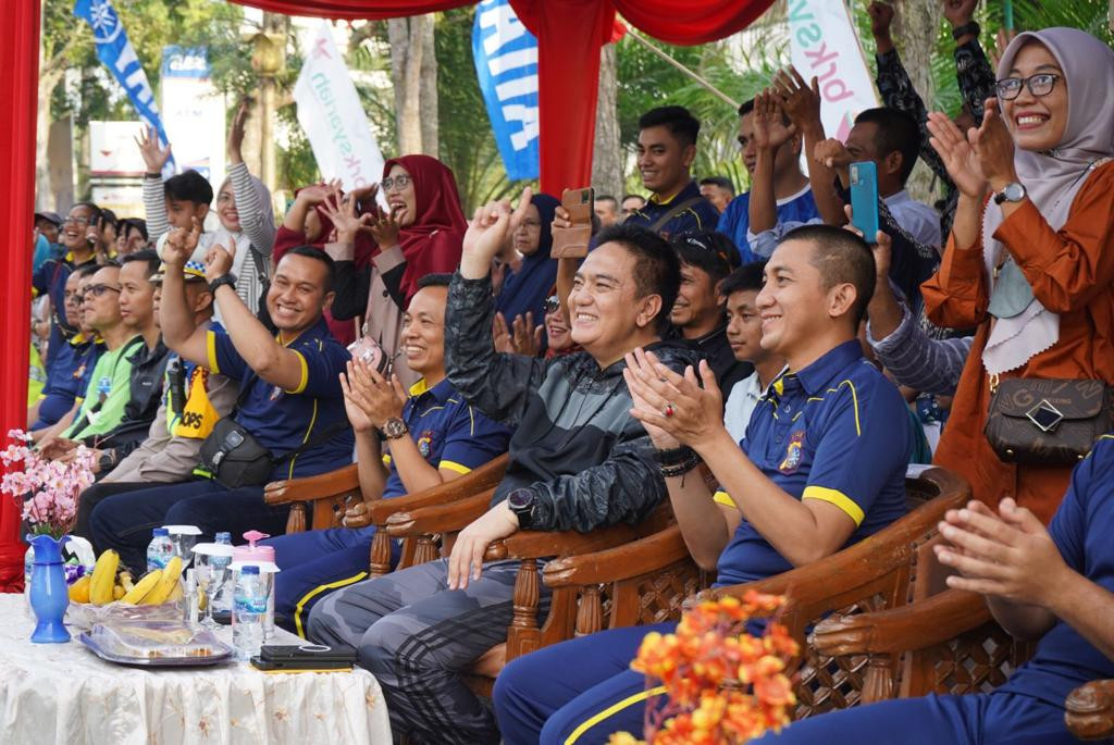 Polda Riau Menggelar Acara Lomba Polisi Cilik (Pocil) di Jalan Gajah Mada Area Car Free Day