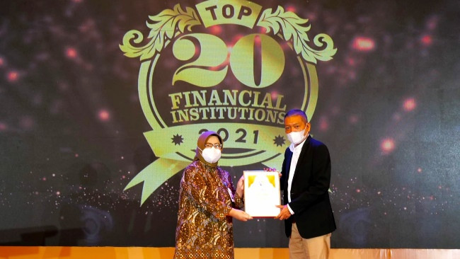 Bank BJB Sabet Predikat Top 20 Financial Institution 2021