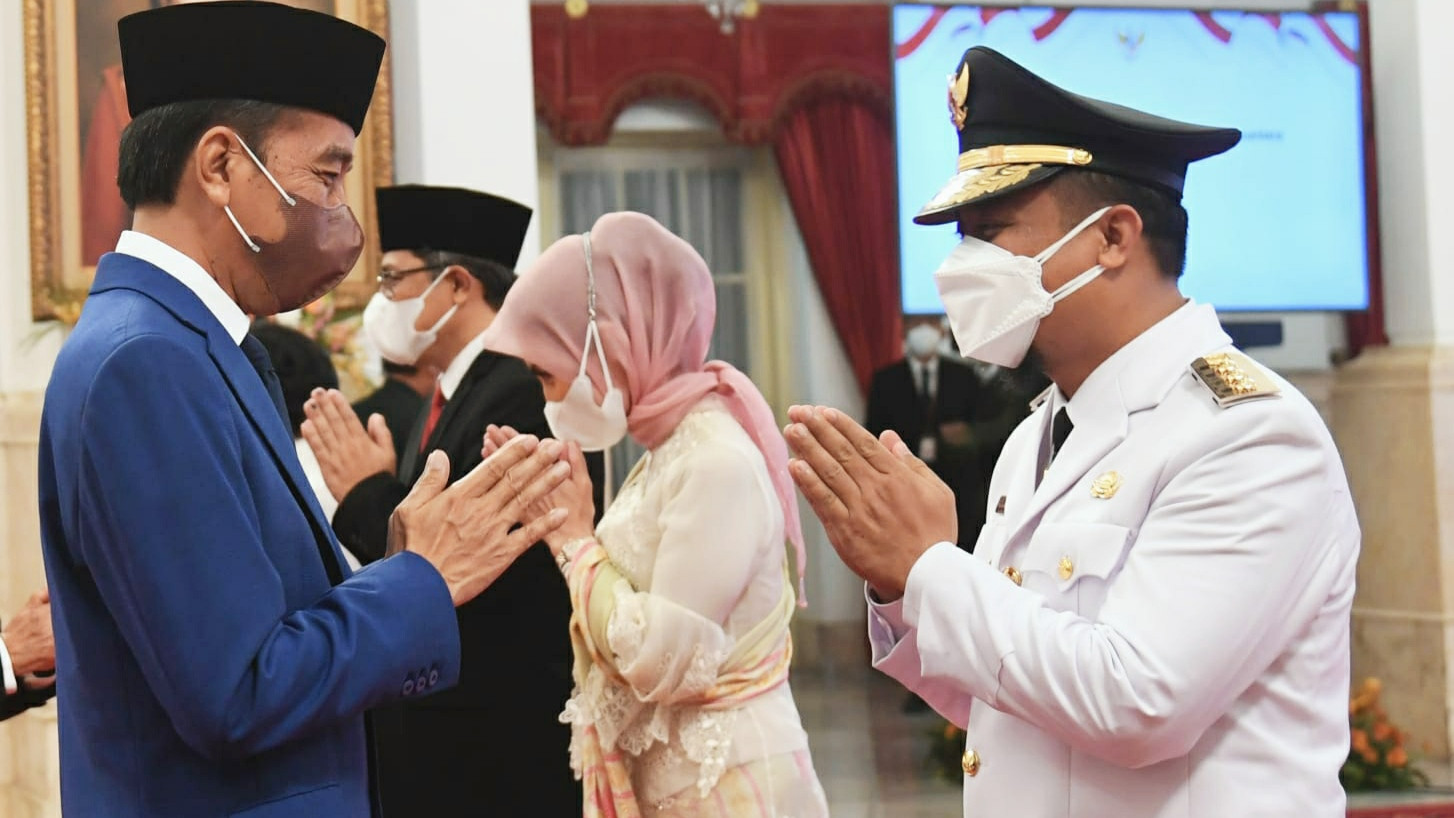 Presiden Lantik Andi Sudirman Sulaiman sebagai Gubenur Sulawesi Selatan