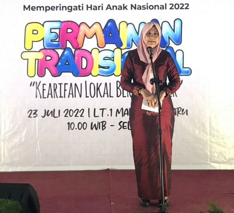 Kadis P3AP2KB Hadiri Peringatan Hari Anak Nasional 2022