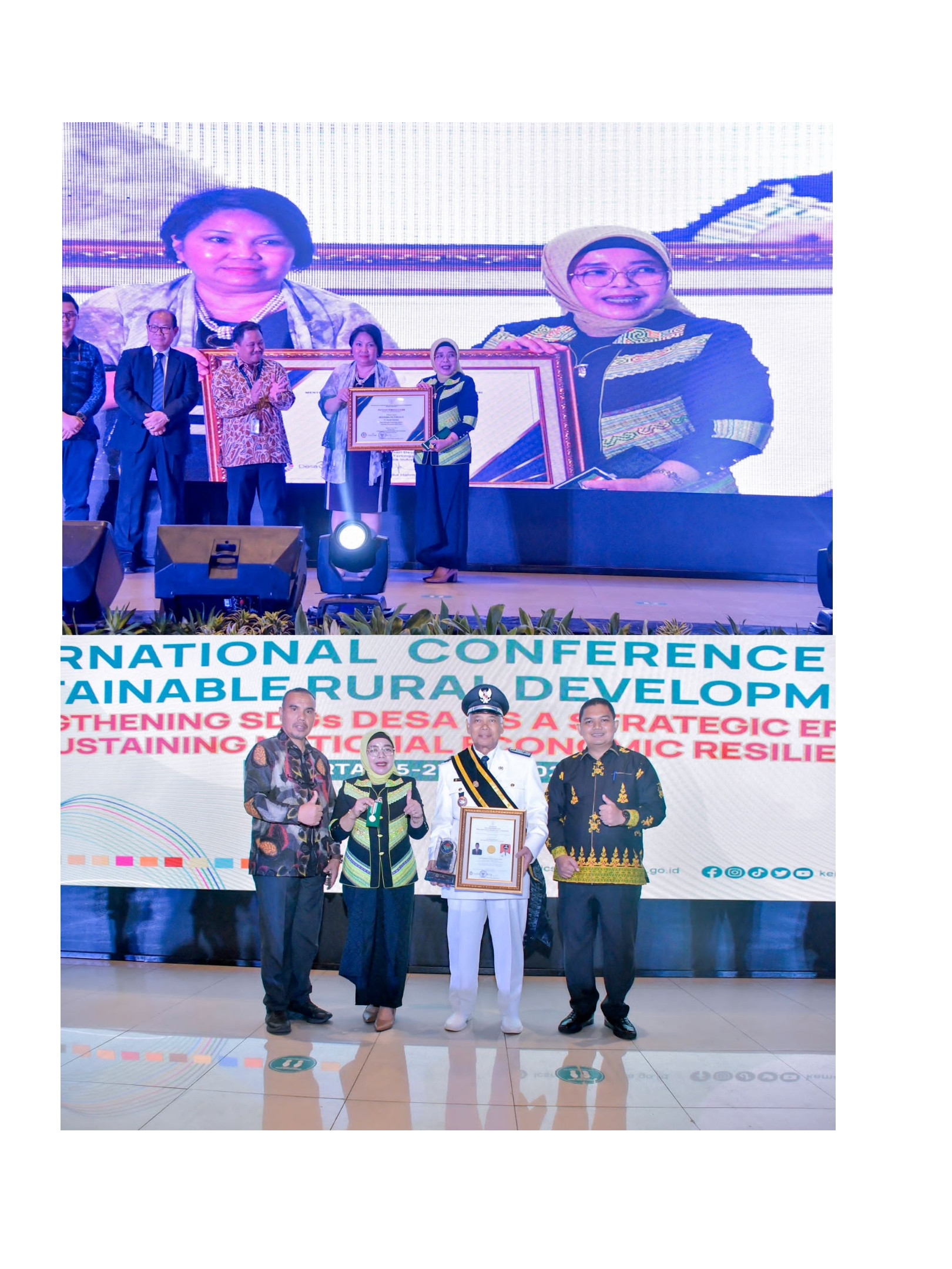Ramlah Pj Sekda Kampar Terima Piagam Lomba SDGs