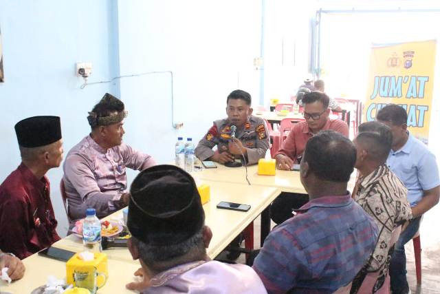 Jumat Curhat, Polres Ajak Apdesi Bersinergi dan Berinovasi Jaga Kamtibmas