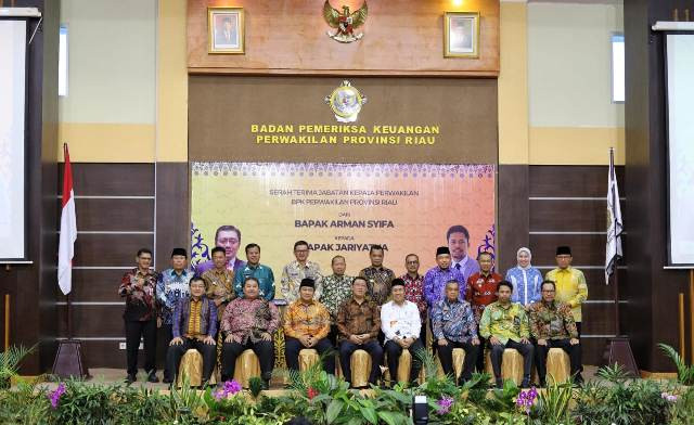Sekda Meranti Hadiri Sertijab Kepala BPK Perwakilan Riau