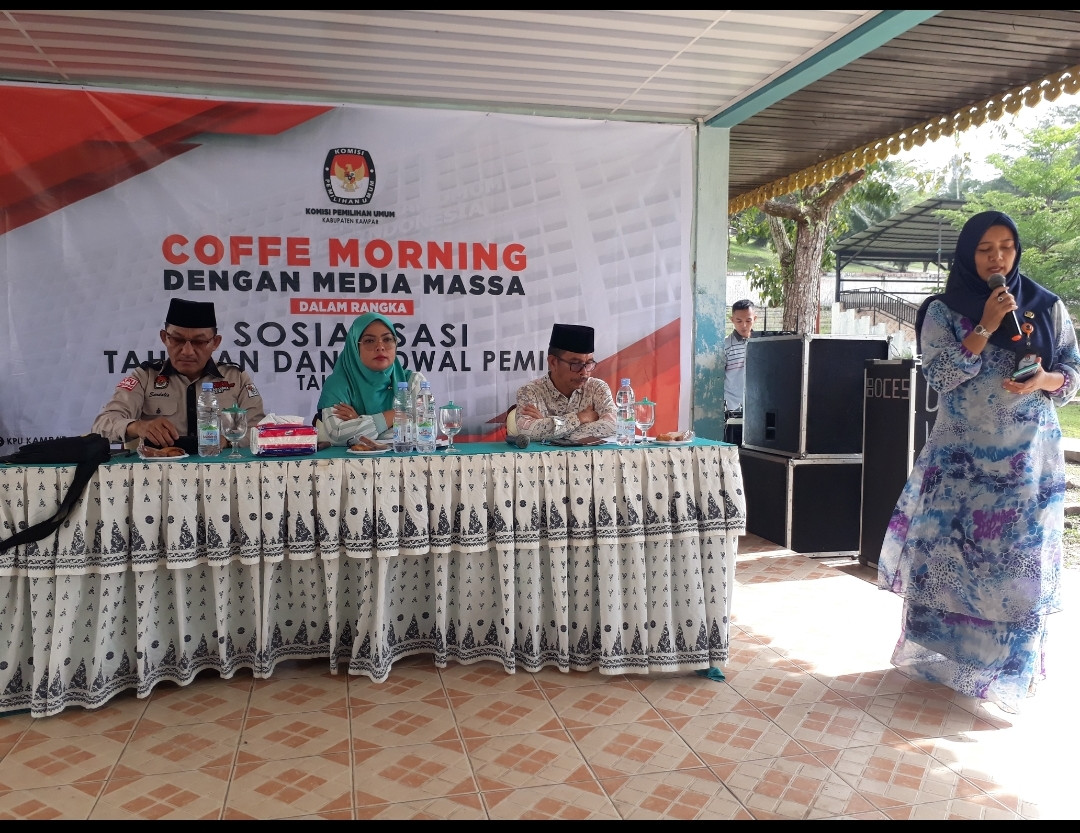 KPU Kampar Sosialisasi Tahapan Verifikasi Parpol 
